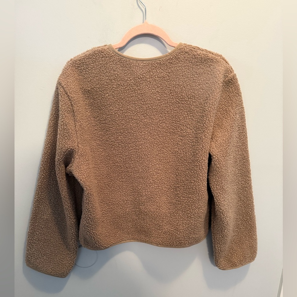 H&M Teddy Fleece Cardigan Jacket Small - Picture 3 of 7